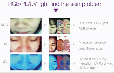Analisador portátil profissional da pele, máquina facial do analisador da pele